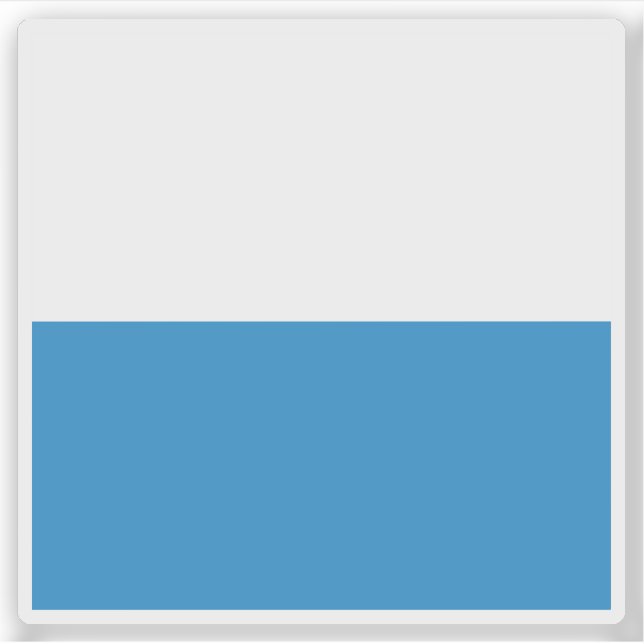 Flagge Luzerns, Schweiz Aufkleber (Vorderseite)