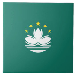 Flagge Macaus (chinesische Region) Fliese