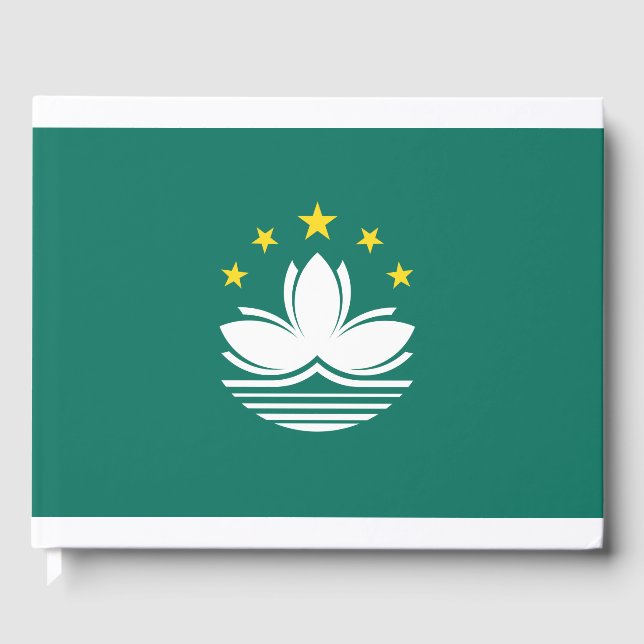 Flagge Macaus (chinesische Region) Gästebuch (Vorderseite)