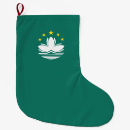 Flagge Macaus (chinesische Region) Großer Weihnachtsstrumpf