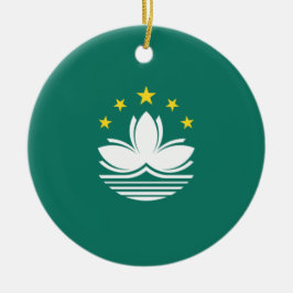 Flagge Macaus (chinesische Region) Keramik Ornament