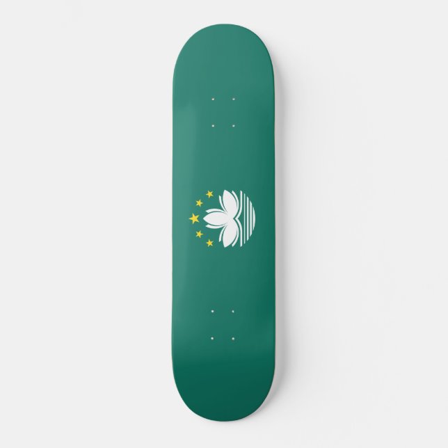 Flagge Macaus (chinesische Region) Skateboard (Vorderseite)