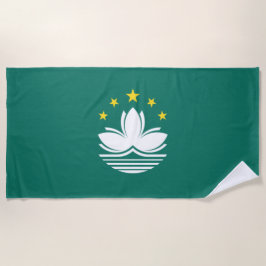 Flagge Macaus (chinesische Region) Strandtuch