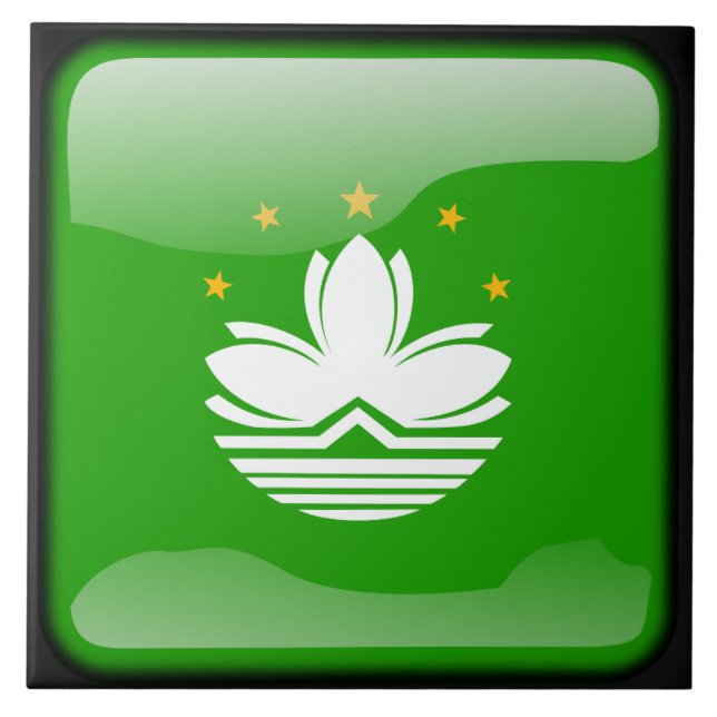 Flagge Macaus Fliese (Vorderseite)