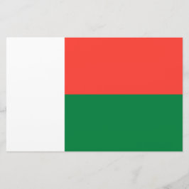 Flagge Madagaskars Briefpapier