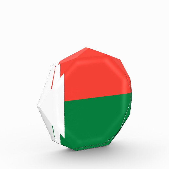 Flagge Madagaskars Fotoblock (Links)