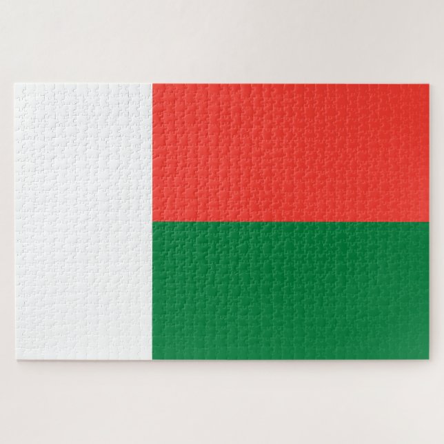 Flagge Madagaskars Puzzle (Horizontal)