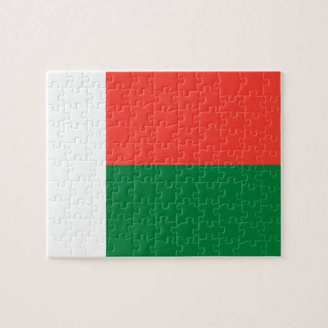 Flagge Madagaskars Puzzle (Horizontal)