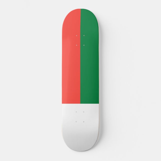 Flagge Madagaskars Skateboard (Vorderseite)