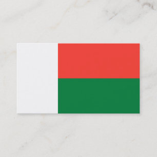 Flagge Madagaskars Visitenkarten Visitenkarte