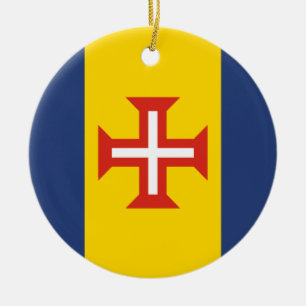 Flagge Madeiras, Portugal Keramik Ornament