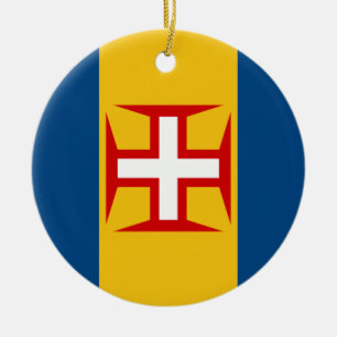 Flagge Madeiras (Portugal) Keramikornament
