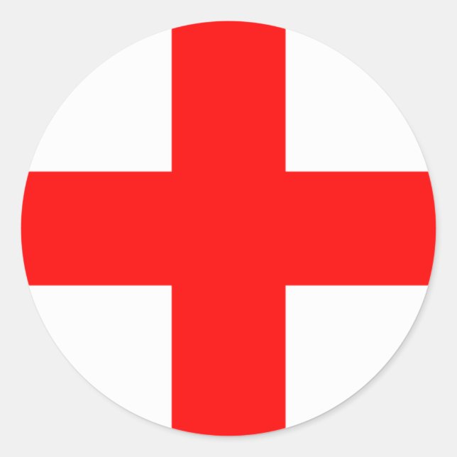 Flagge Mailands Runder Aufkleber (Vorderseite)