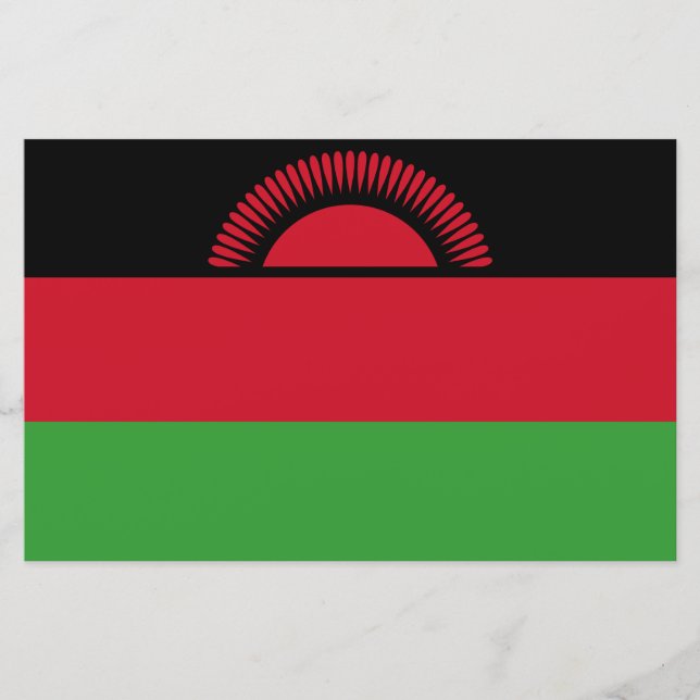 Flagge Malawis Briefpapier (Vorderseite)