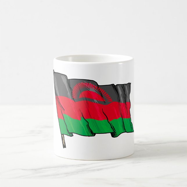 Flagge Malawis Kaffeetasse (Von Creator hochgeladen)