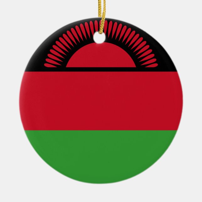 Flagge Malawis Keramik Ornament (Vorne)