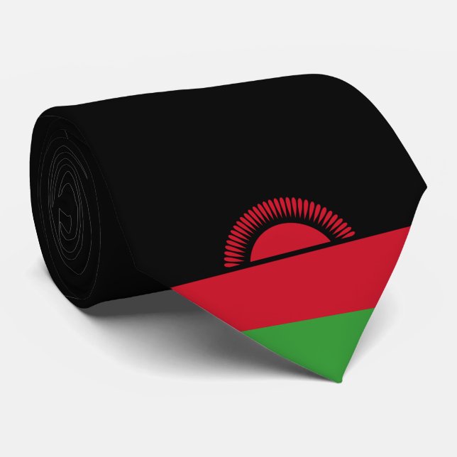 Flagge Malawis Krawatte (Gerollt)