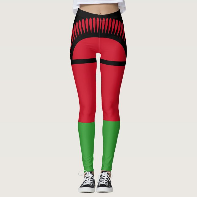 Flagge Malawis Leggings (Vorderseite)