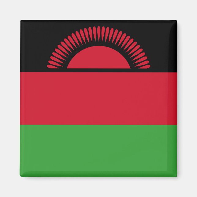 Flagge Malawis Magnet (Vorne)