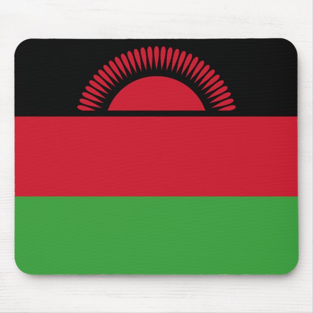 Flagge Malawis Mousepad (Vorne)