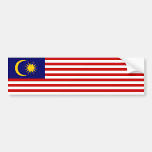 Flagge Malaysias Autoaufkleber