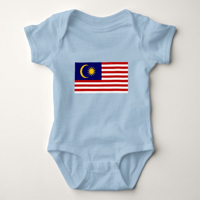 Flagge Malaysias Baby Strampler (Vorderseite)