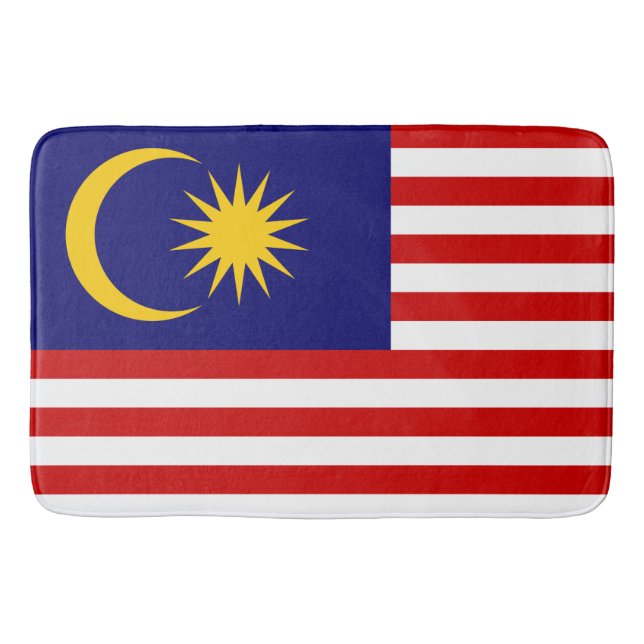 Flagge Malaysias Badematte (Vorderseite)