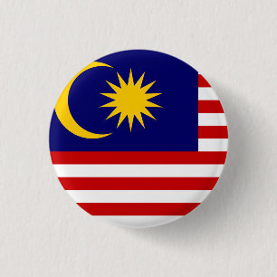 Flagge Malaysias Button