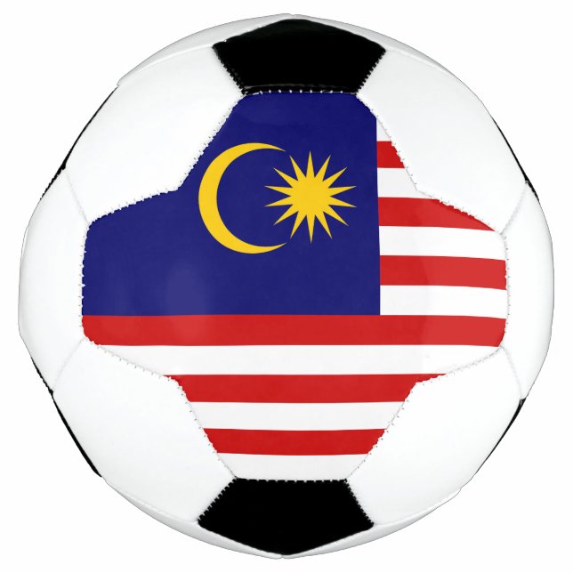 Flagge Malaysias Fußball (Vorderseite)