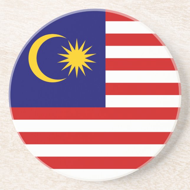 Flagge Malaysias Getränkeuntersetzer (Vorne)