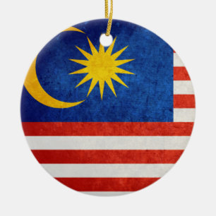 Flagge Malaysias Keramik Ornament