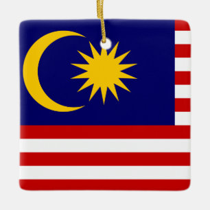 Flagge Malaysias Keramikornament
