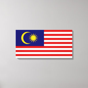 Flagge Malaysias Leinwanddruck