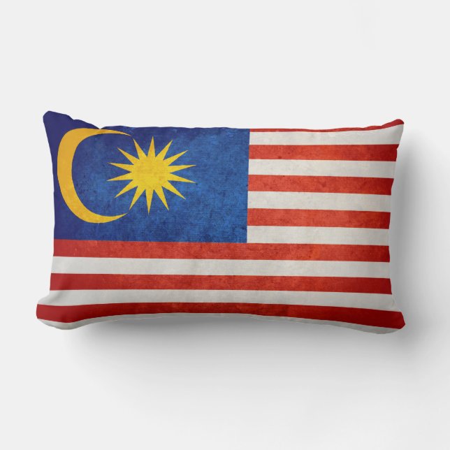 Flagge Malaysias Lendenkissen (Vorderseite)