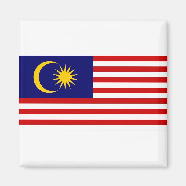 Flagge Malaysias Magnet (Vorne)