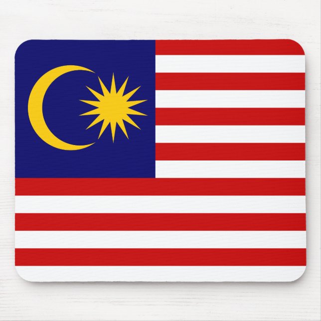 Flagge Malaysias Mousepad (Vorne)