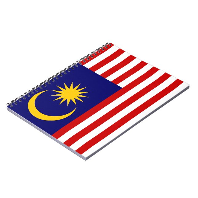 Flagge Malaysias Notizblock (Linke Seite)
