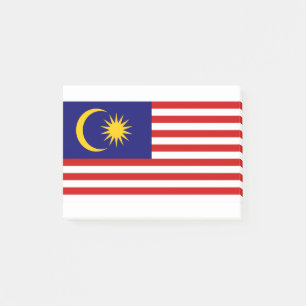 Flagge Malaysias Post-it Klebezettel