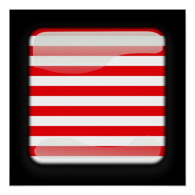 Flagge Malaysias Poster (Vorderseite)