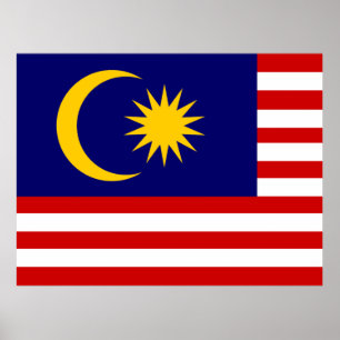 Flagge Malaysias Poster