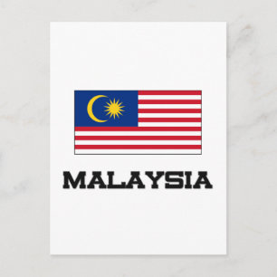 Flagge Malaysias Postkarte