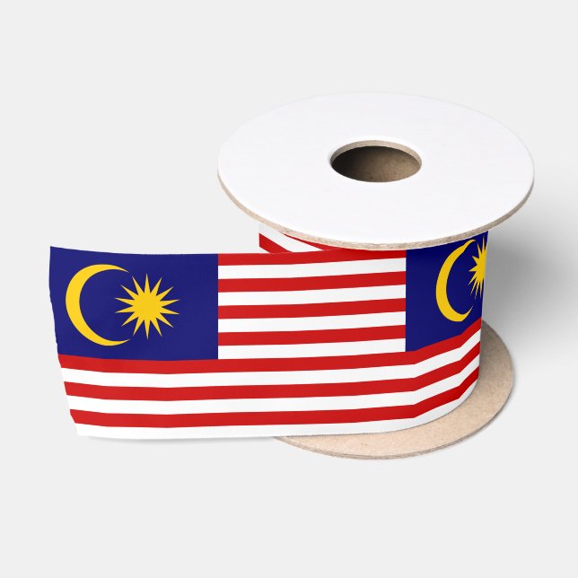 Flagge Malaysias Satinband (Spule)