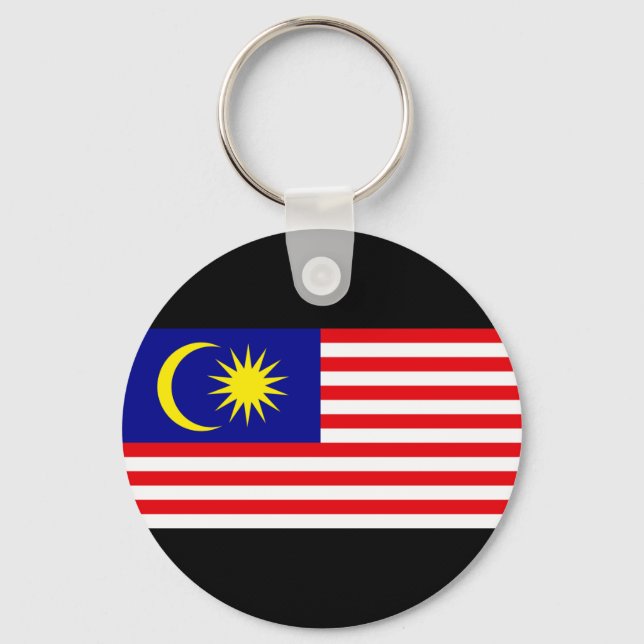 Flagge Malaysias Schlüsselanhänger (Vorderseite)