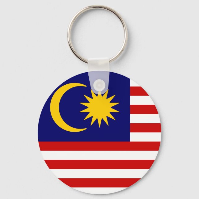 Flagge Malaysias Schlüsselanhänger (Vorderseite)