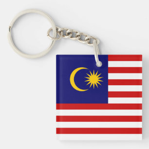 Flagge Malaysias Schlüsselanhänger