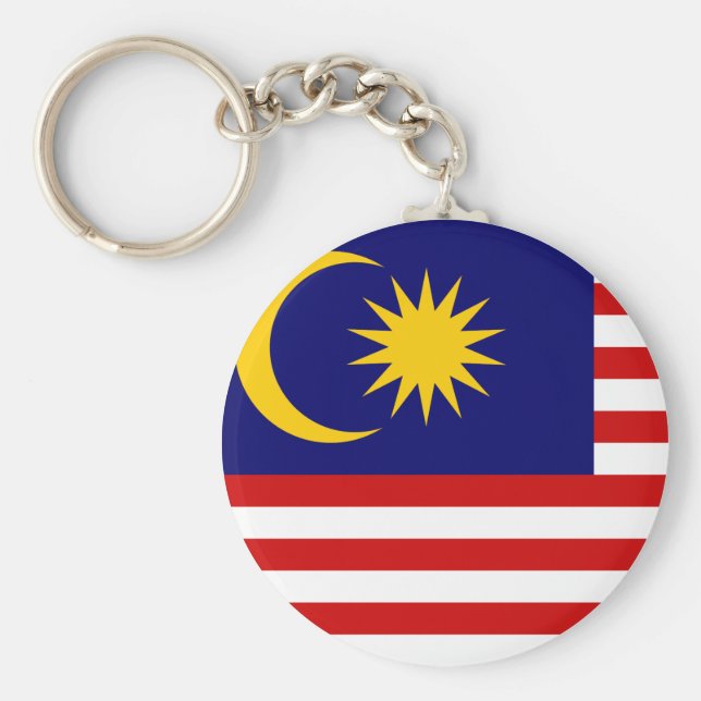 Flagge Malaysias Schlüsselanhänger (Vorne)