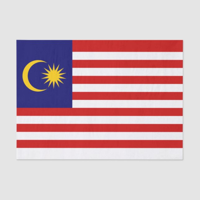 Flagge Malaysias Seidenpapier (Vorderseite)