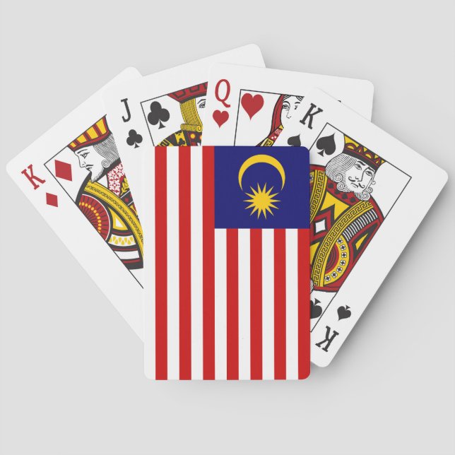 Flagge Malaysias Spielkarten (Rückseite)