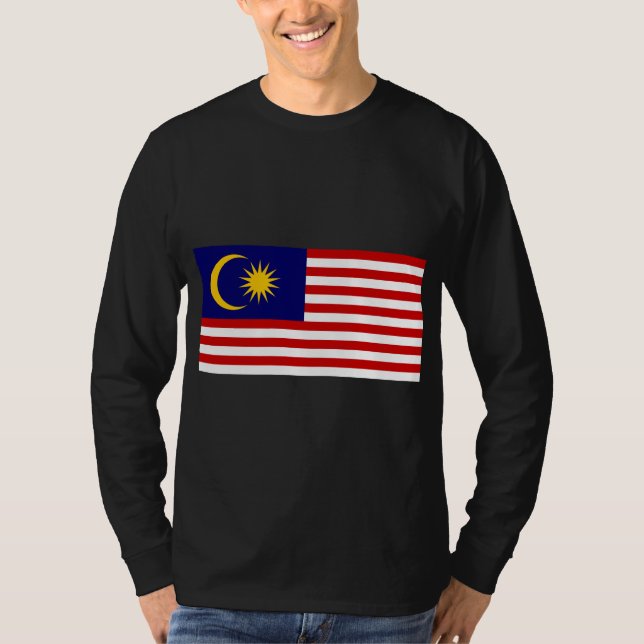 Flagge Malaysias T-Shirt (Vorderseite)