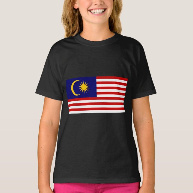 Flagge Malaysias T-Shirt (Vorderseite)